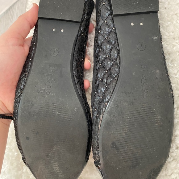 fibi & clo New York- Quilted Ballet Jeweled Ballet Flats size 7 - Picture 7 of 7